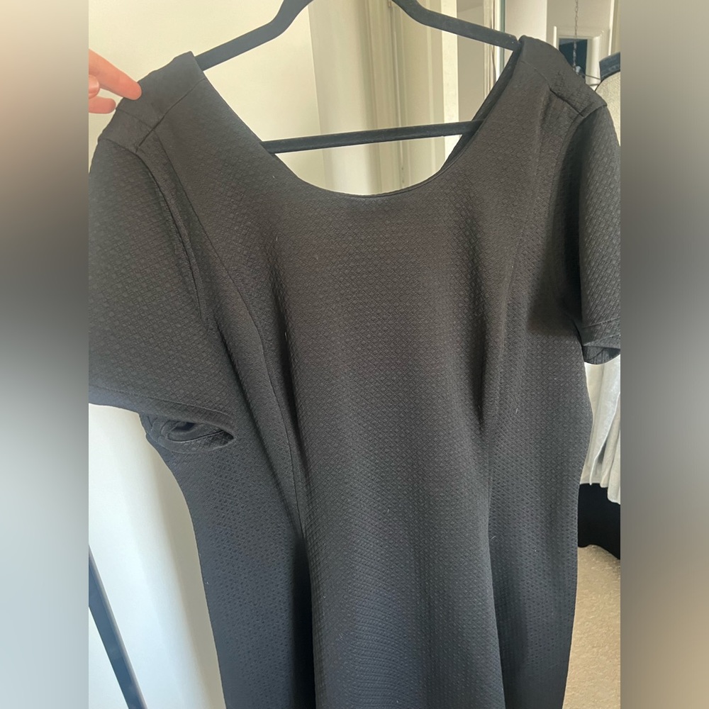 Textured black dress